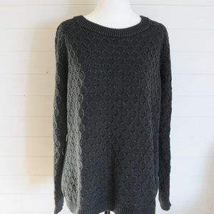 Grey Cable Knit Sweater
